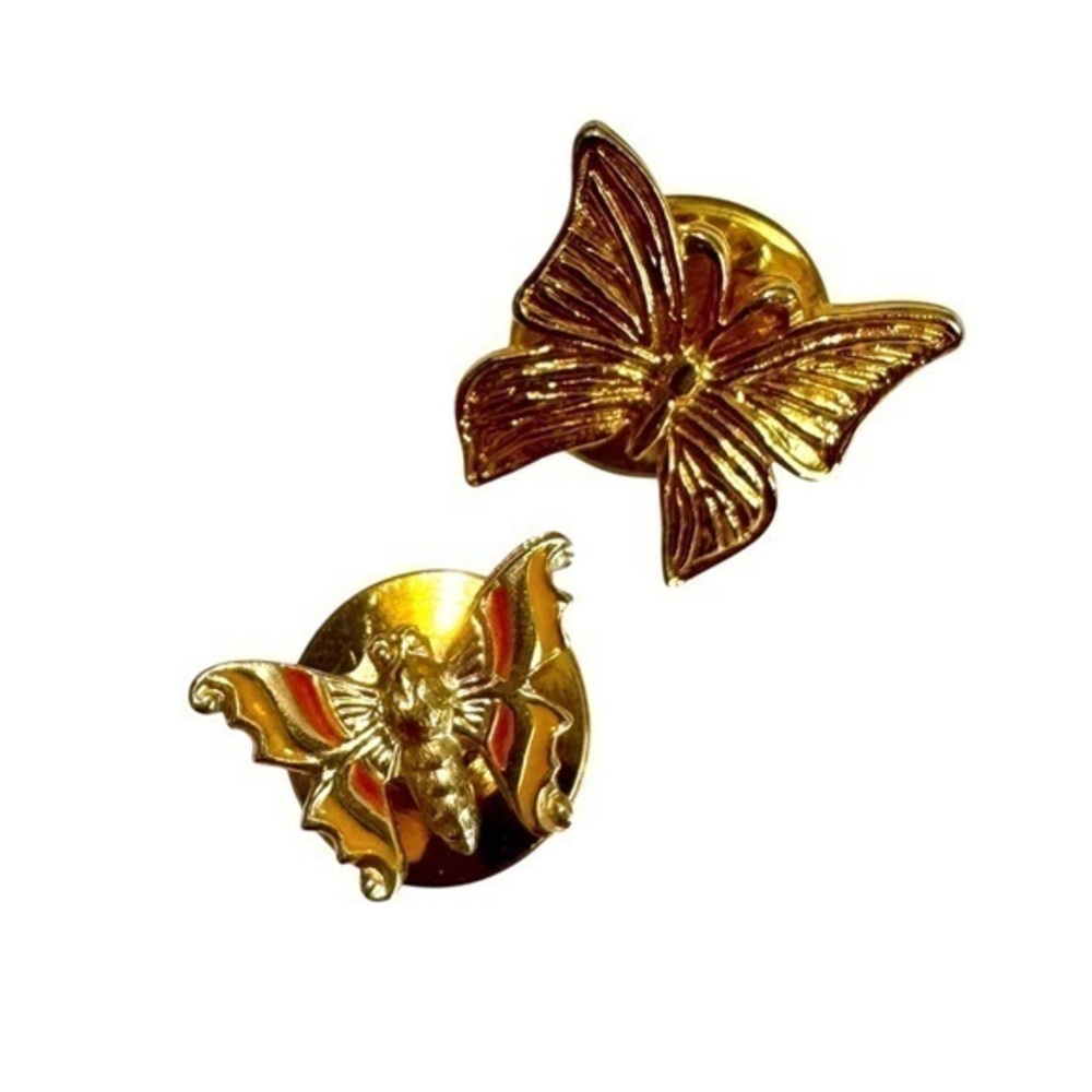 Viral Pins Free People Style Pins Vintage Butterfly Pins Gold with Enamel